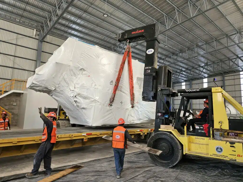 Transporte internacional de horno industrial desde España hasta México