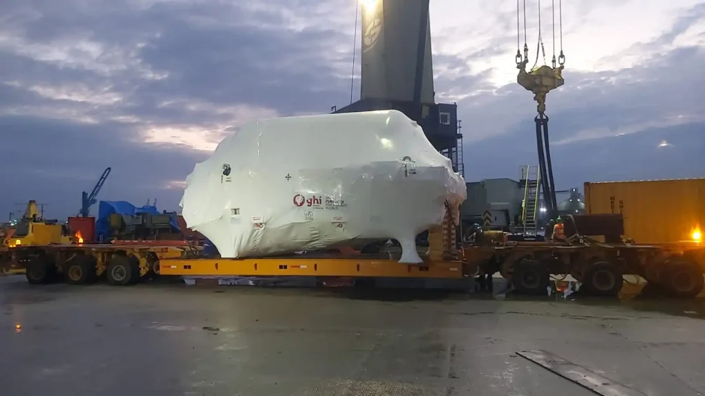 Transporte internacional de horno industrial desde España hasta México